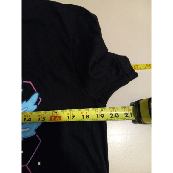 Hot Topic Unisex 100% Cotton Black Printed Axolotl Level Up T-shirt Size M - Picture 6 of 8